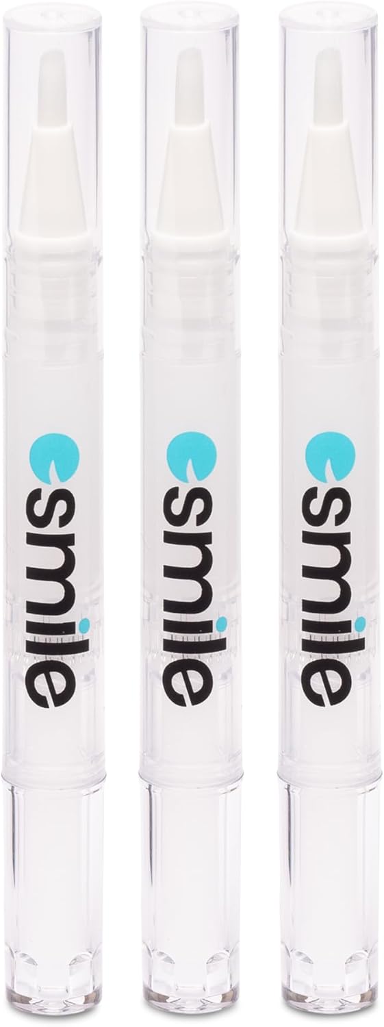 EASY SMILE Professional Dental Whitening Refill - 3 Whitening Gel Pens - Fast and Effective Whitening, Removes Stubborn Stains - Safe for Dental Enamel