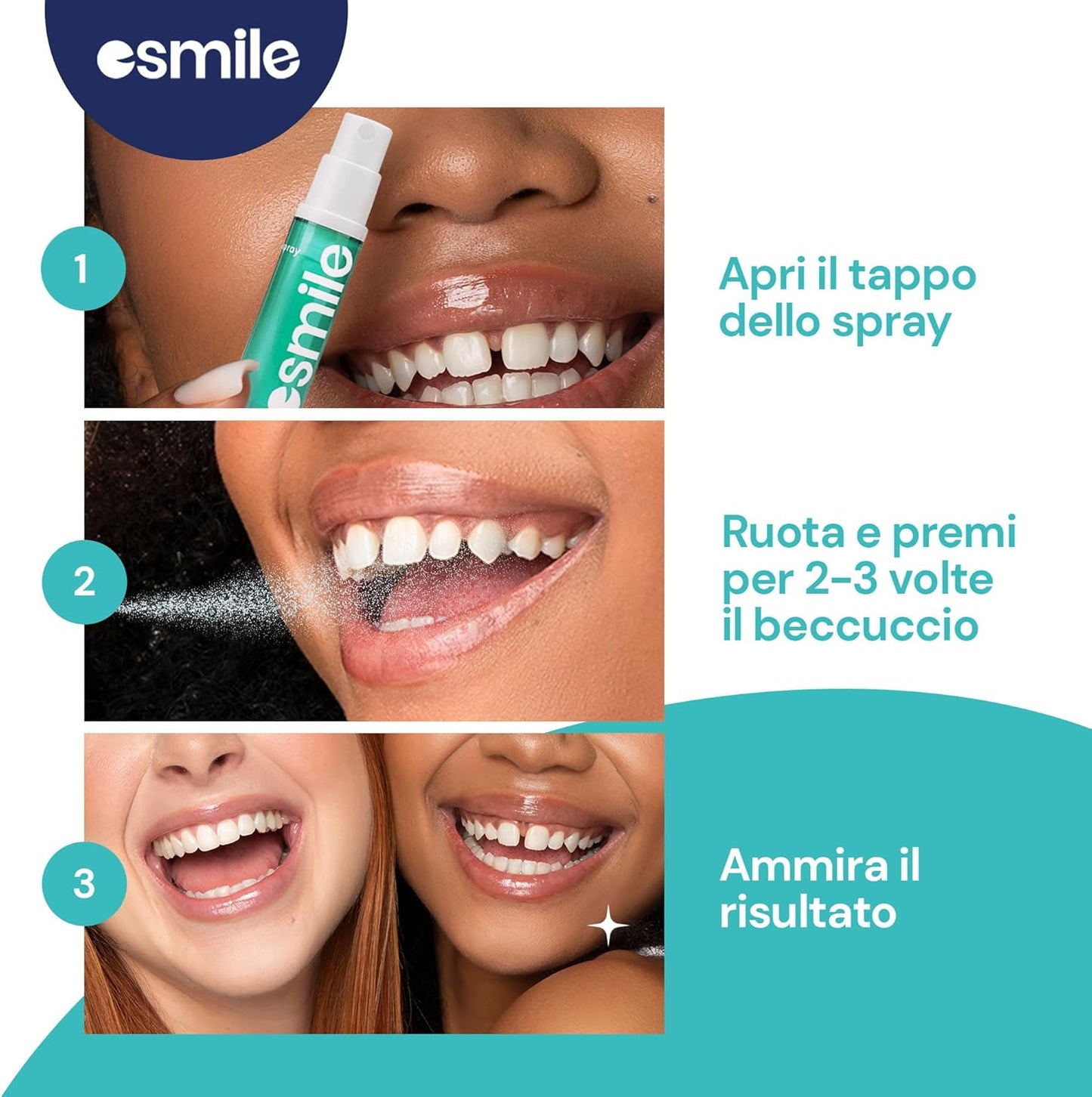 Fresh Breath Spray with Mint Flavour, 100 ml - ESMILE
