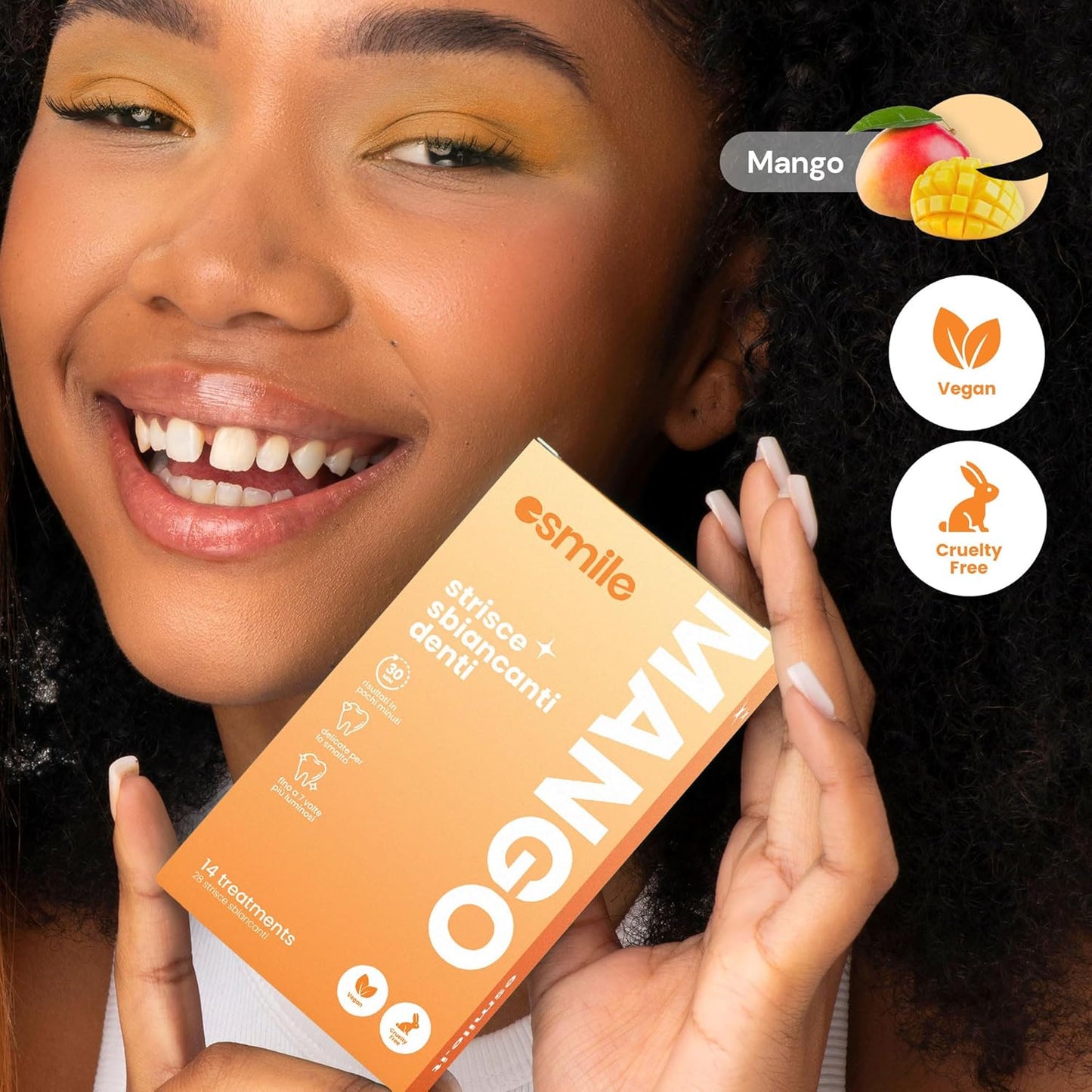 Dental Whitening Strips / Pack of 14 Mango Flavored Teeth Whitening Strips - Esmile