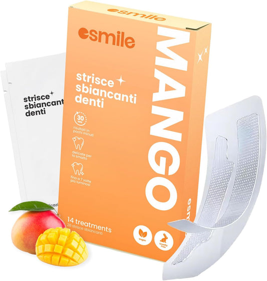 Dental Whitening Strips / Pack of 14 Mango Flavored Teeth Whitening Strips - Esmile